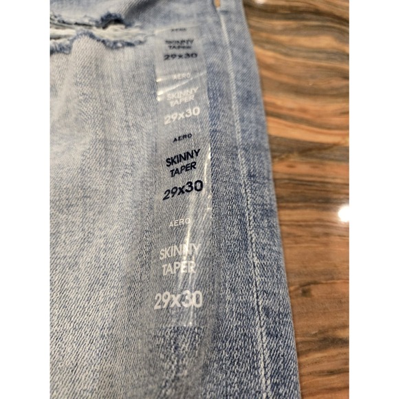 Aero jeans skinny taper 29x30  hemp denim nwt Distressed Raw Hem - Picture 6 of 11